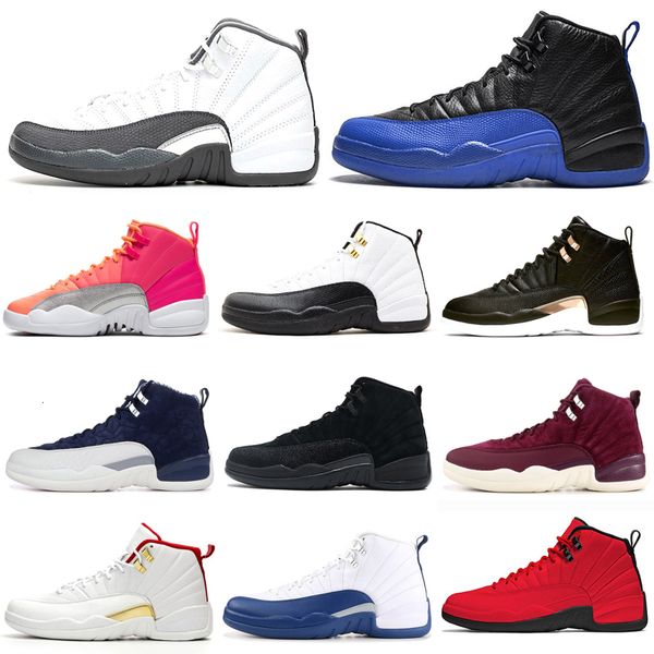

r dark grey 12s men basketball shoes 12 reverse taxi game royal wings punch mens trainers sports sneakers 7-13