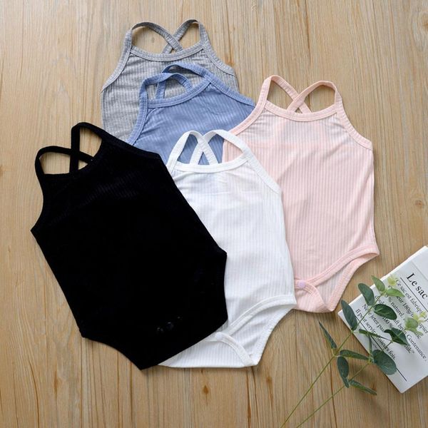 

clothes for newborns newborn infant baby boys girls solid romper bodysuit clothes outfits body baby girl 0-24m summer sleeveless, Blue