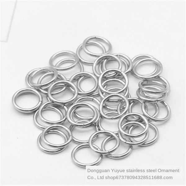

a2r3g original stainless steel various specifications mouth mouth necklace link ring handmade accessories bracelet bracelet accessories ring, Silver