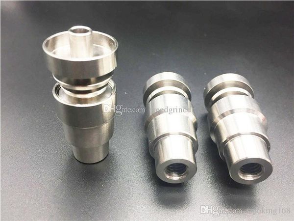 

universal 4in1 domeless titanium nails 14mm 18mm joint male female domeless nail gr2 adjustable for glass bongs water pipes dab rigs
