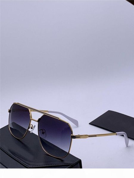 

the latest fashion designer sunglasses 9081 pilot frame frame stitching color leg protection light color decorative eyewear quality, White;black