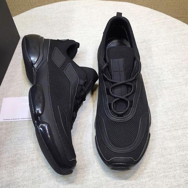 

knit fabric cloudbust sneakers men 's shoes comfortable fashion outdoor walking lightweight casual lace -up sports men sh, Black
