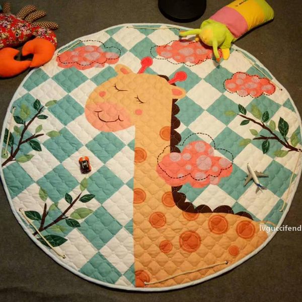 

kids playing mat toys road pattern infant bag mats portable kid carpet triangle play mat toddler collection storge bag