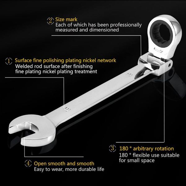 

wrenches 12-24mm car repair tool set keys set reversible combination stubby ratchet wrench ratcheting socket spanner
