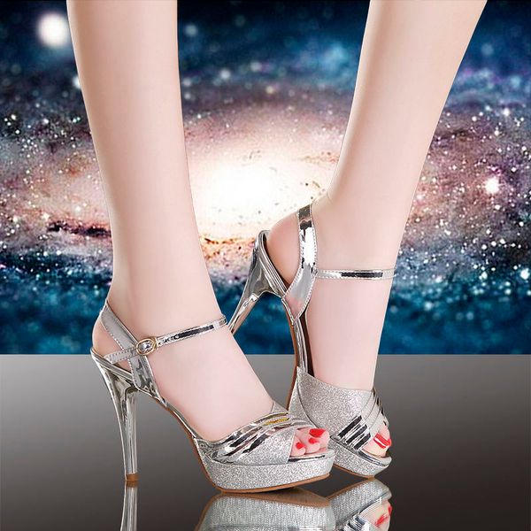 

high-heeled sandals women 2020 new net red fish mouth word buckle high heels women heightened fashion sandals, Black