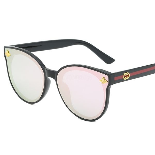 

girls flower sunglasses summer boys round frame uv protection eyeglasses outdoor kids travel beach eyewear tta1232#667, White;black