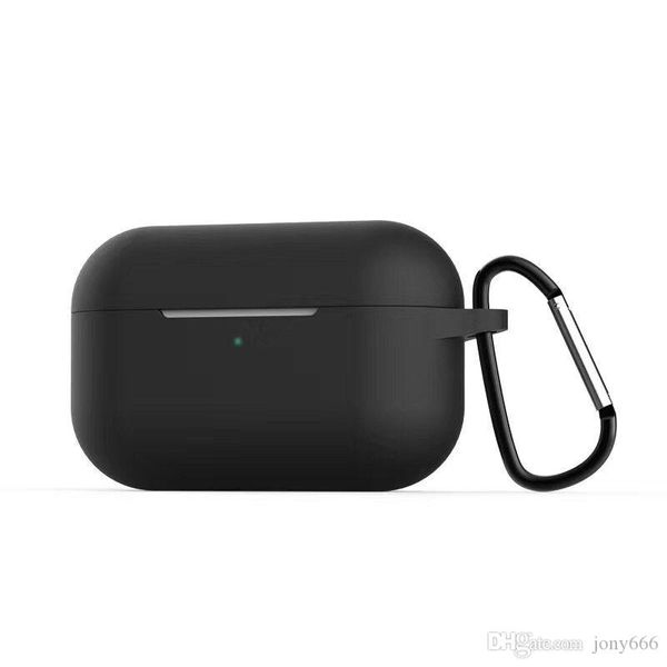 

для airpods про силиконовый чехол soft ultra thin airpod про защитная крышка чехол earpod anti-падение с крюком