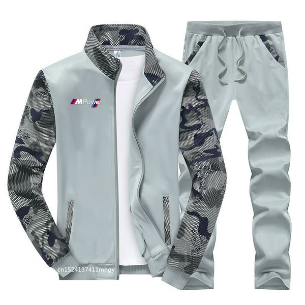 

2020 zipper tracksuit men set sporting for smile jacket+pants 2 pieces sweatshirt &pant racing suit we ji