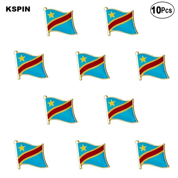 

congo flag lapel pin flag badge brooch pins badges, Gray