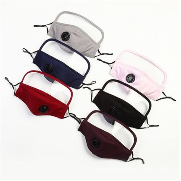 

mask 2 in 1 face shield plastic screen full face protection isolation masks anti-fog oil protective mask breathing valv wholesale bwe457