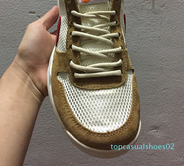 

new released tom sachs craft mars yard ts nasa 2.0 shoes aa2261-100 natural/sport red-maple causal shoes size 36-45 t02, Black