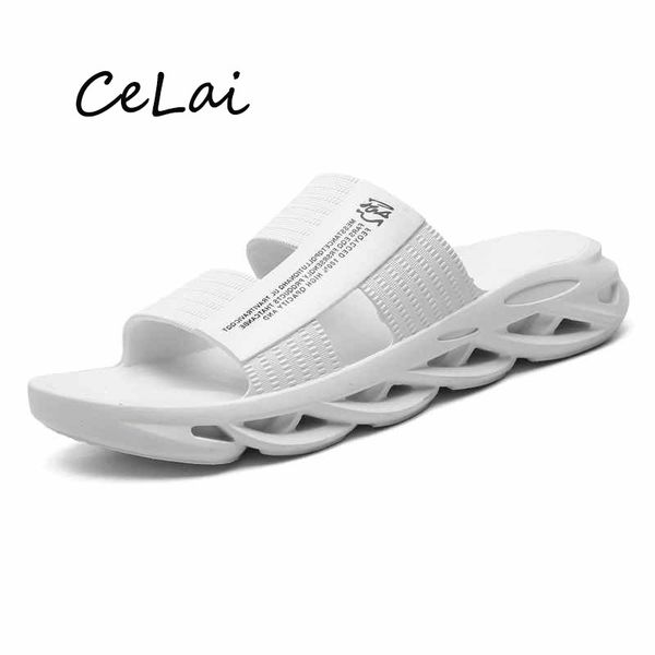 

slippers fashion men's 2021 lightweight men casual shoes comfortable home non-slip designer slipper handmade soft na44, Black