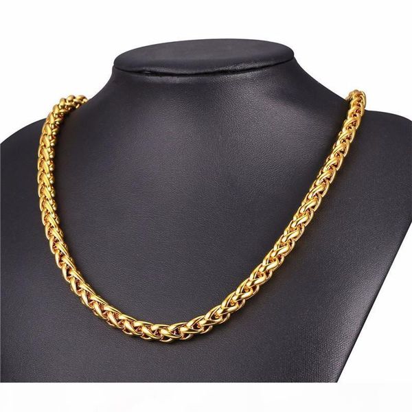 

lufang 2019 design fashion jewelry hip hop chain necklace 3 mm exaggerated personality long stainless steel necklace for man, Silver