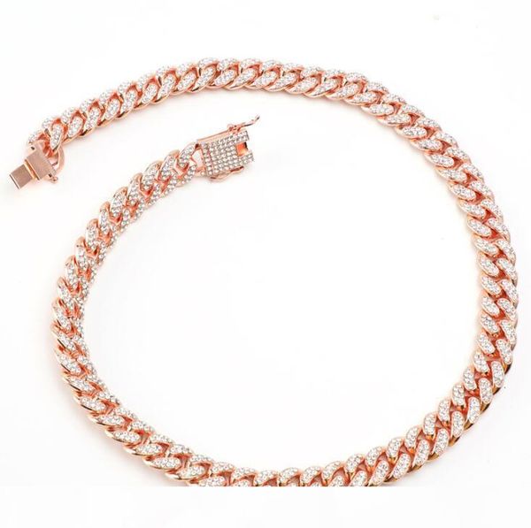 

fashion european and american men full diamond cuba hip hop domineering personality necklace men women full diamond jewelry, Silver