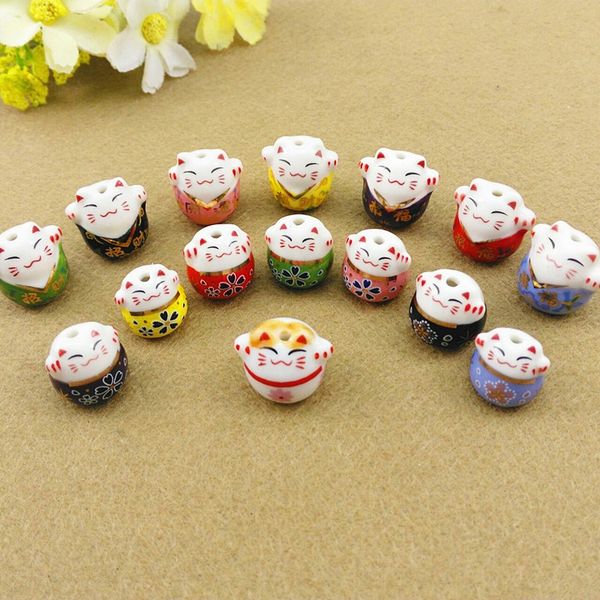 

colorful cat plum blossom jingdezhen ceramic car ornaments new year's goods diy creative gifts creative gifts handmade diy, Silver