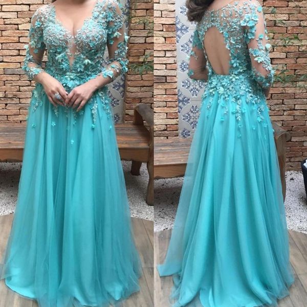 

blue flowers lace prom dresses, Black