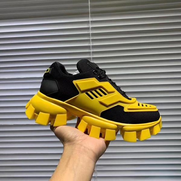 

new fashion designer shoes cloudbust thunder low outdoor mesh men women black sole shoes yellow casual shoes size 36-45, Black;grey