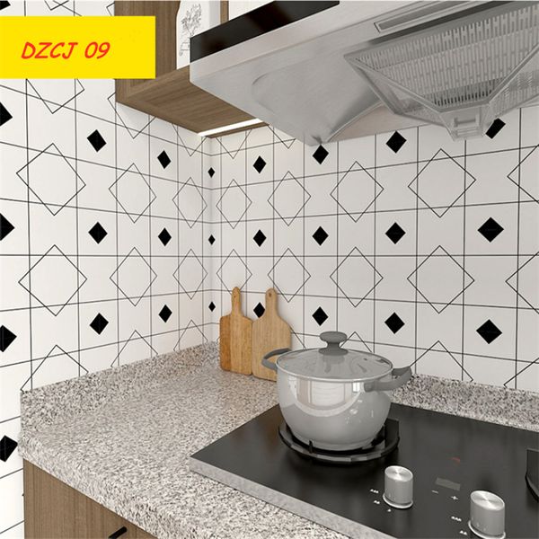 

manufacturers wholesale 20*20cm retro pattern tile floor sticker pvc bathroom kitchen waterproof wall stickers home decor