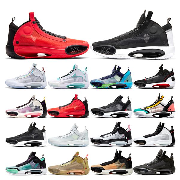 

new xxxiv mens basketball shoes 34 jumpman bayou boys black cat blue void crispy infrared sports sneakers trainers fashion