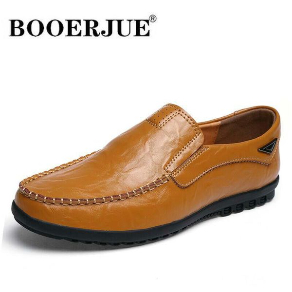 

leather men casual shoes brand 2020 mens loafers moccasins breathable men's shoes slip on driving size 38-47, Black