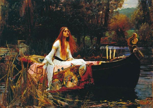 

john william waterhouse art - the lady of shalott home decor handpainted &hd print oil painting on canvas wall art canvas pictures 200711
