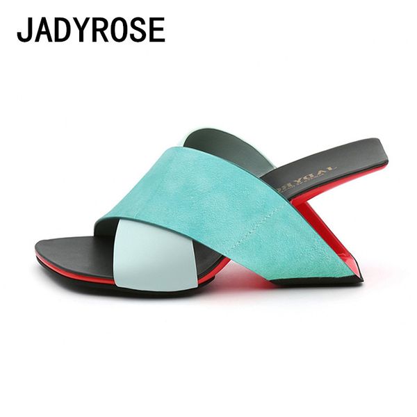 

light blue women strange heels sandals cross tie ladies casual summer beach shoes 8cm high heels sandalias mixed color slippers, Black