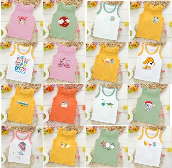 

hk1rm children's summer thin breathable 2020 new boysbamboo baby sleeveless t-shirt children's cotton summer thin breathable 2020, Blue