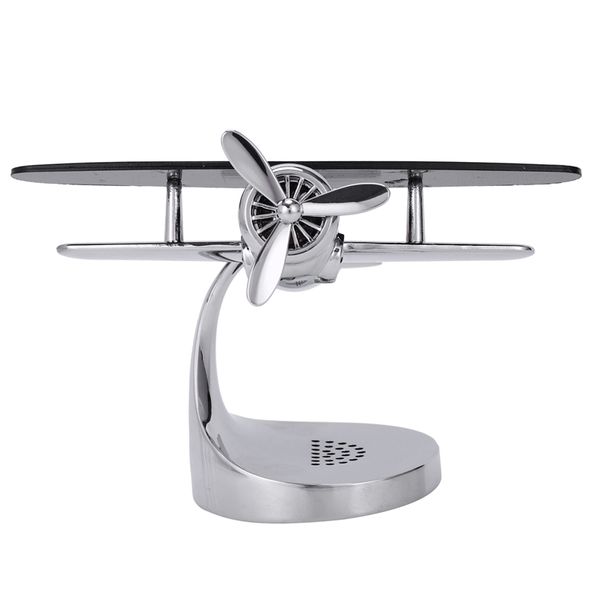 

car aroma diffuser solar airplane fragrance interior decoration air freshener (silver