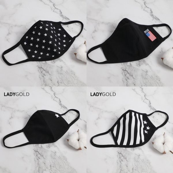 

1pc bag anti-dust mout fa mask man woman ealt cycling wearing black fasion wasable mout-muffle silk cotton#763