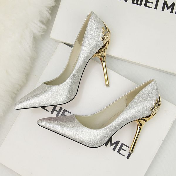 

womens style pointed toe wedding shoes red bridal shoes metal hollow suede stiletto heels, Black