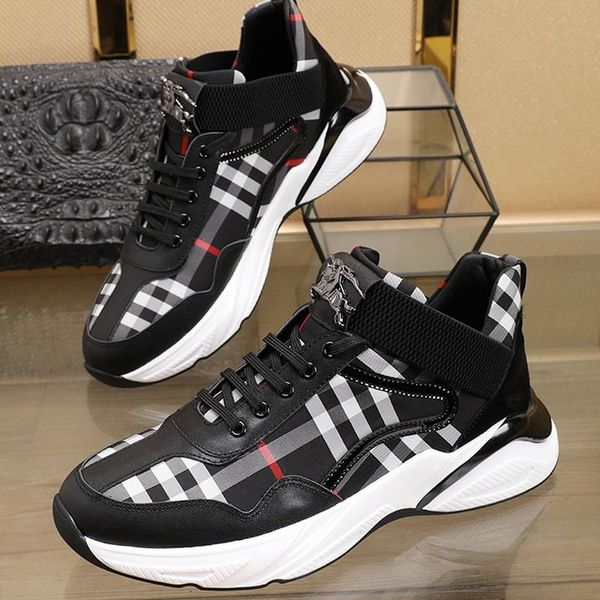 

new arrival mens shoes vintage sneakers comfortable autumn and winter sports shoes lace -up plus size designer men shoes fast delivery sale, Black