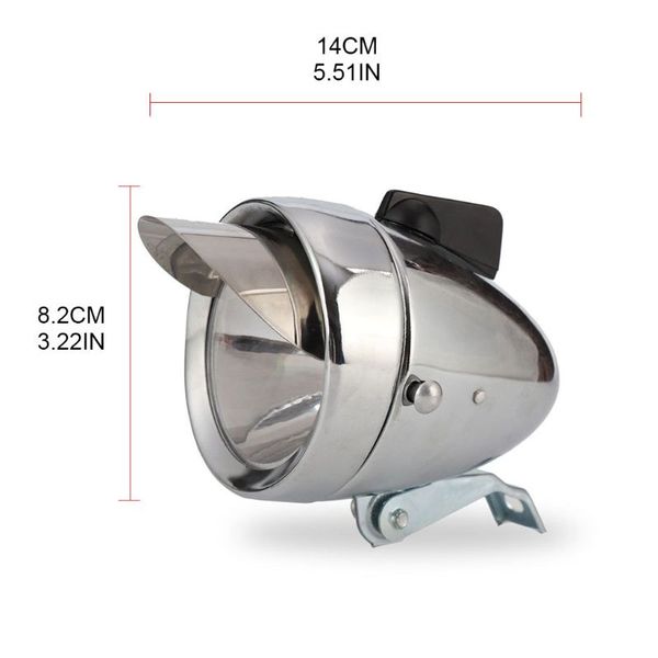 

retro bright classical cool bicycle headlight vintage design bike metal case n0ha
