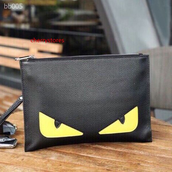 

2020 leisure small monster clutch bag small devil envelope bag tide young male leather clutch bag factory direct sale size 28x20x2cm