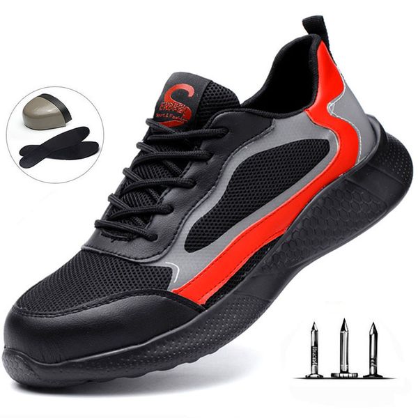 

labor insurance shoes men's summer steel toe cap light work safety shoes outdoor breathable soft bottom protective