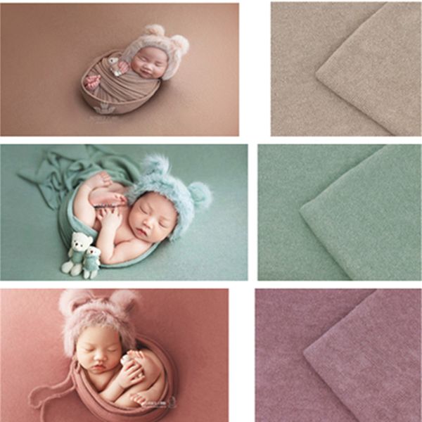 

40 140*170cm newborn pgraphy props baby wraps pgraph studio blanket backdrop knitted fabric p shooting accessories, Yellow