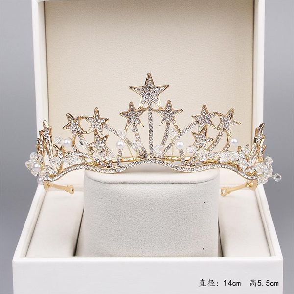 

Bride's crown Korean crystal wedding crown Fairy's 18th birthday hair accessories wedding dress