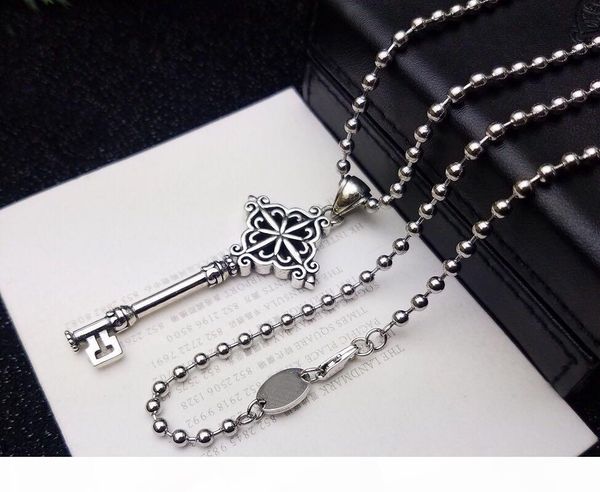 

fashion brand ch key designer necklace for lady design man and women party wedding lovers gift luxury hip hop jewelry, Silver
