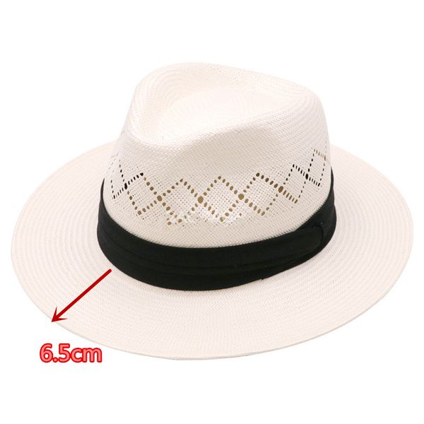 

202006-gaoda-15 summer upscale gentleman handmade japan paper grass jazz fedoras cap men women panama hat, Blue;gray