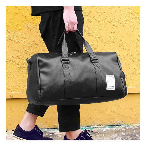 

fashion big travel bag luggage waterproof suitcase duffel bag large capacity handbag casual quality leather weekend shoulder