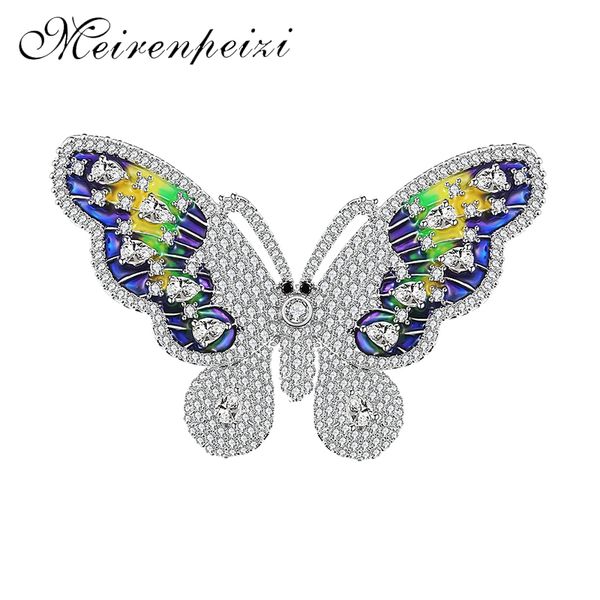 

rhinestone butterfly brooch ladies brooch custom jewelry high end jewelry, Gray