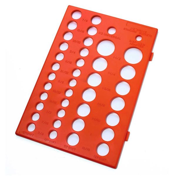 

3pcs/set garage tools storage divider save space bracket household tray rack sleeve socket organizer metric british system