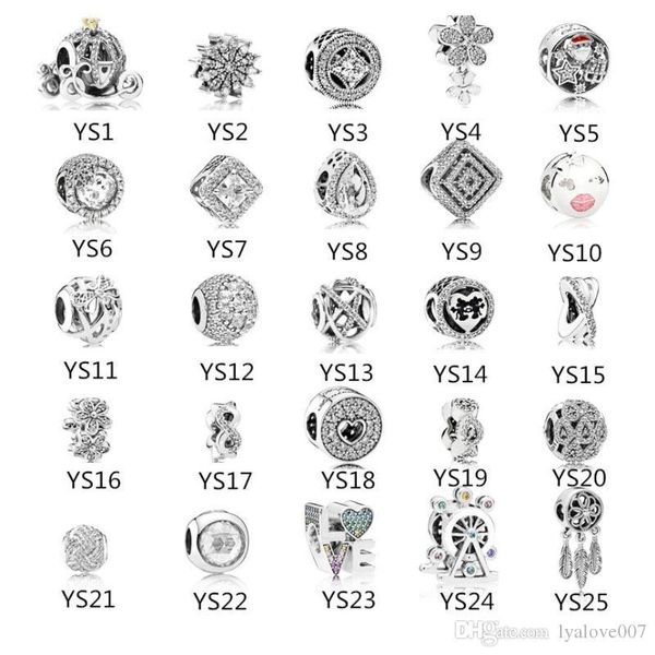 

fit pandora 925 sterling silver beads bracelet love letter charms necklace diy beads women strands for necklace & bracelet jewelry wholesale, Black