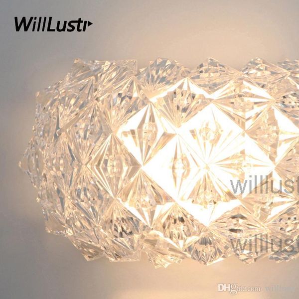 

willlustr crystal acrylic bead wall lamp diamond wall sconce wall light lighting fixture bedside rest room l restaurant