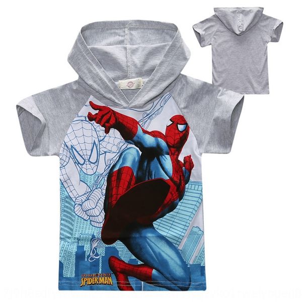 

cartoon 2020 summer wear boy's tong t xu children's hoodie children's wear t-shirt hoodie, Blue
