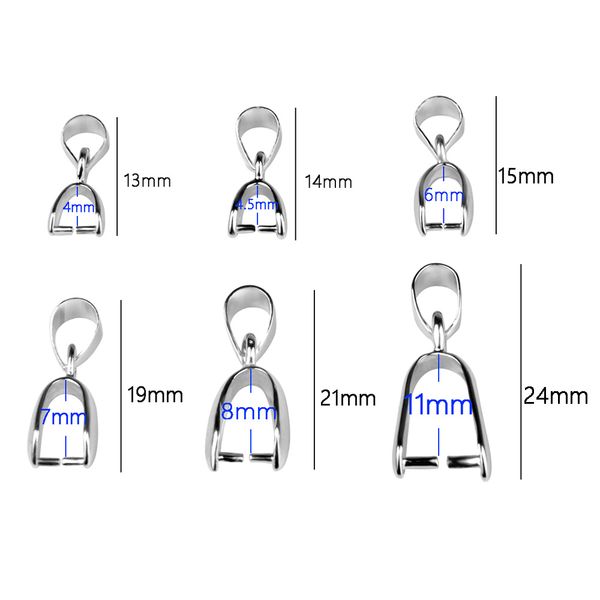 

10pcs / lot подвеска клип застежка pinch bail подвеска коннекторы bail beads заключений ювелирных изделий diy вспомогательного оборудования, Black
