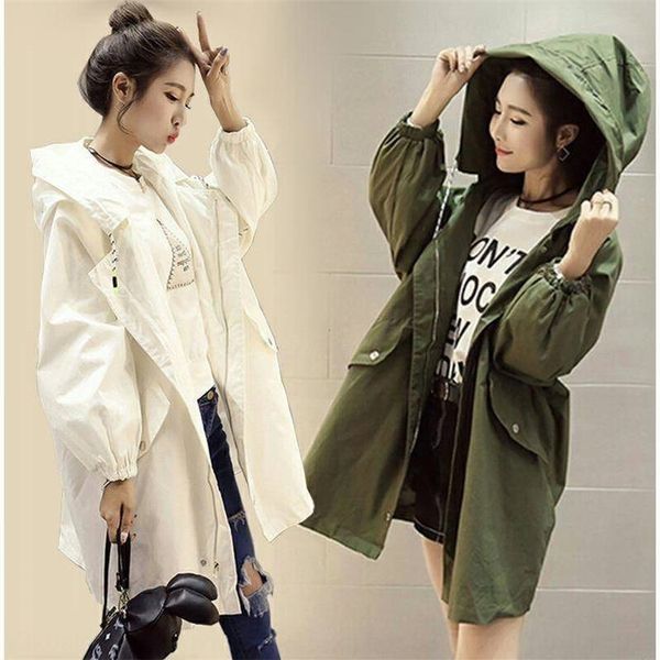 

women's autumn 2019 new korean windbreaker coat style loose student harajuku thin coat all-match b windbreaker, Tan;black