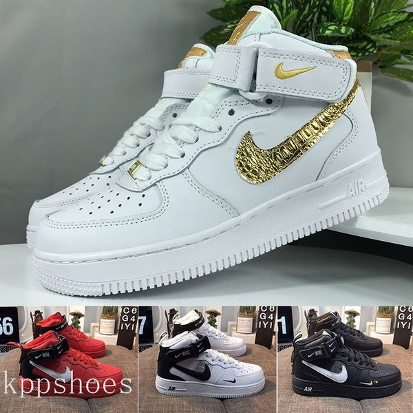 

new 1 utility classic black white red dunk men women running shoes one sports skateboard high low cut wheat trainers sneakers size kk-1r