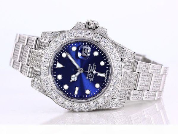 

алмаз часы 116610 автоматические часы механические движения человека по 40mm904l тонкой стали супер светящейся сапфировое стекло складной bu, Slivery;brown