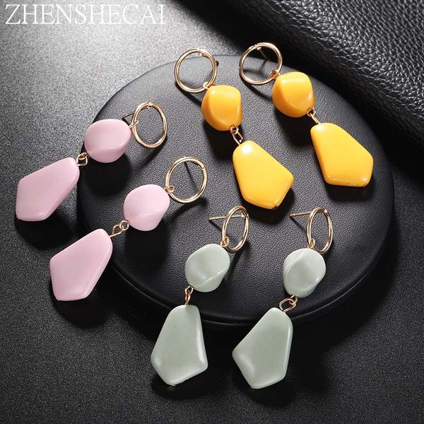 

30 styles colorful acrylic earring pendant drop earrings women geometric statement earrings party wedding jewelry wholesale, Silver