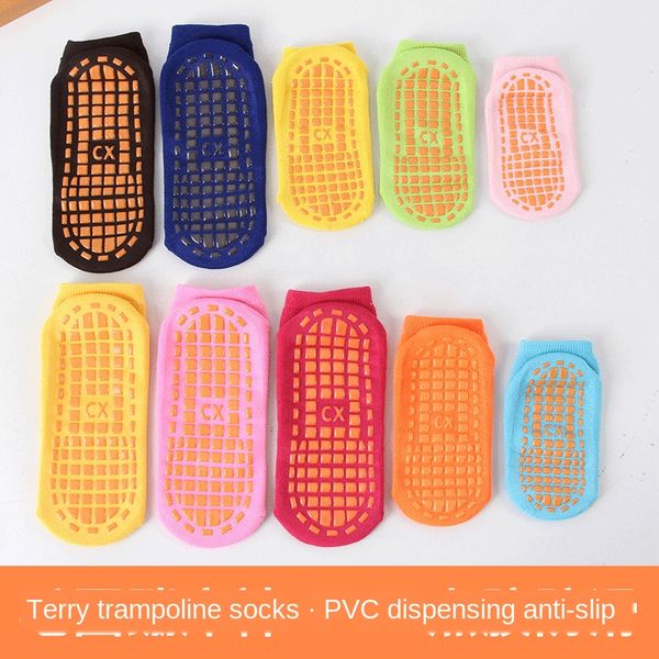 

ix2dd parent-child children early education floor warm early education board thickened warm terry sports socks dispensing non-slip tra, Pink;yellow